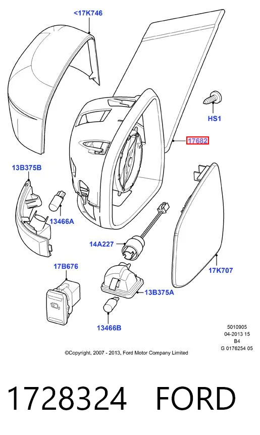 Venta de Espejo izquierdo para Ford Focus II segunda mano