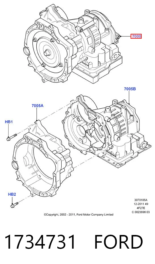 Transmisión automática para Ford Focus II DB, FCH, DH