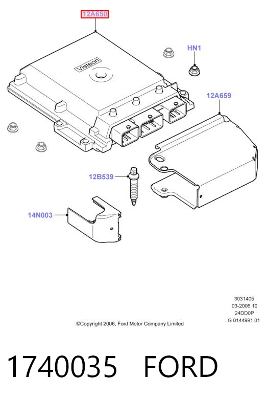 Centralina Del Motor para Ford Transit VI V347/8
