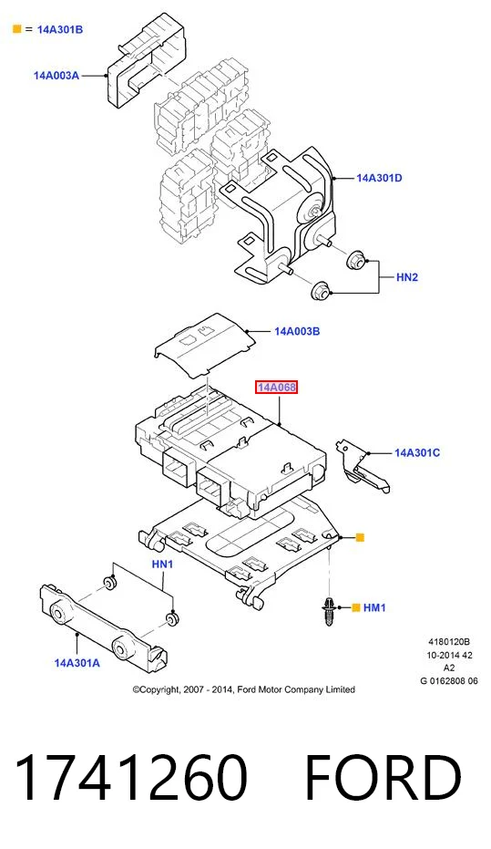 Caja de fusibles para Ford Mondeo CA2