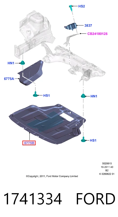 Comprar Protección motor / empotramiento Ford Fiesta Mk6 CB1