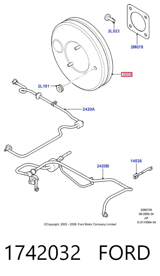 1742032 Ford Servofreno
