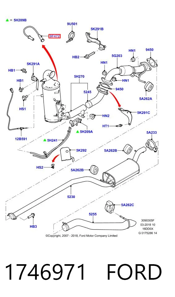 Sensor de oxígeno para Renault Megane III (KZ0, KZ1)
