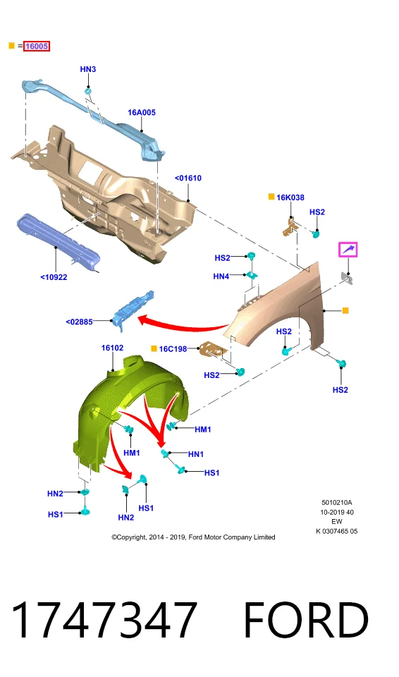 Comprar Aleta delantera izquierda Ford Focus III CB8