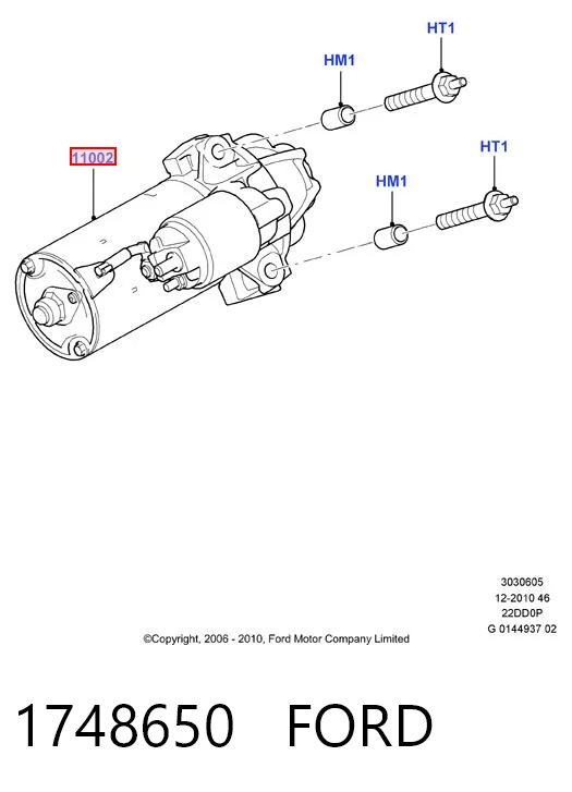 1748650 Ford Arranque motores
