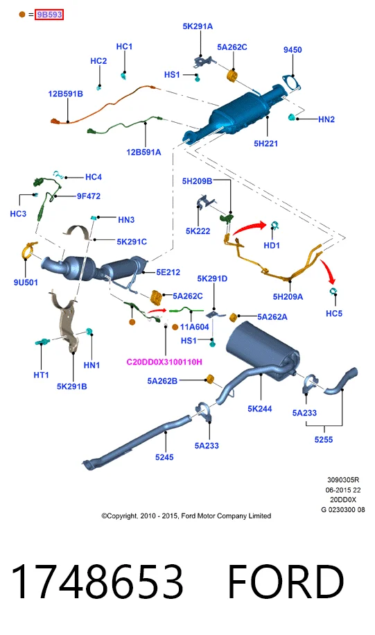 1748653 Ford Inyector AdBlue