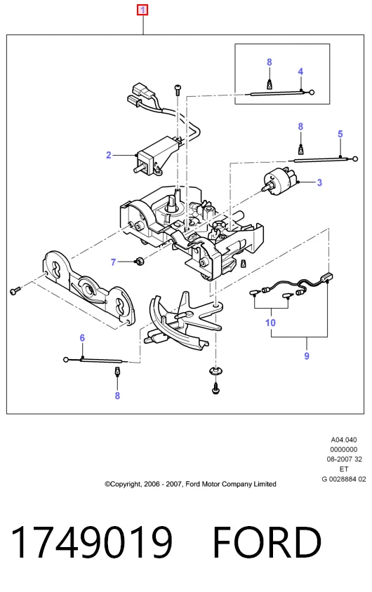 Elemento de control aire acondicionado Ford Ranger  (ET)