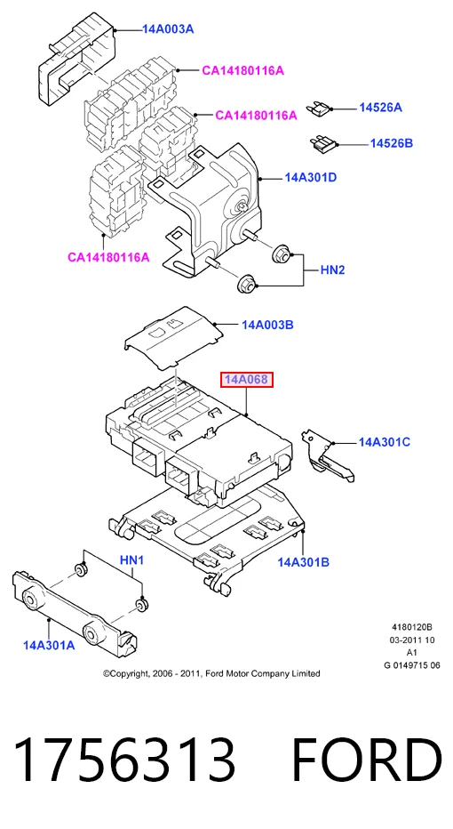 Caja reles Mondeo IV sedán (2007-2014) original desde 631,96 €