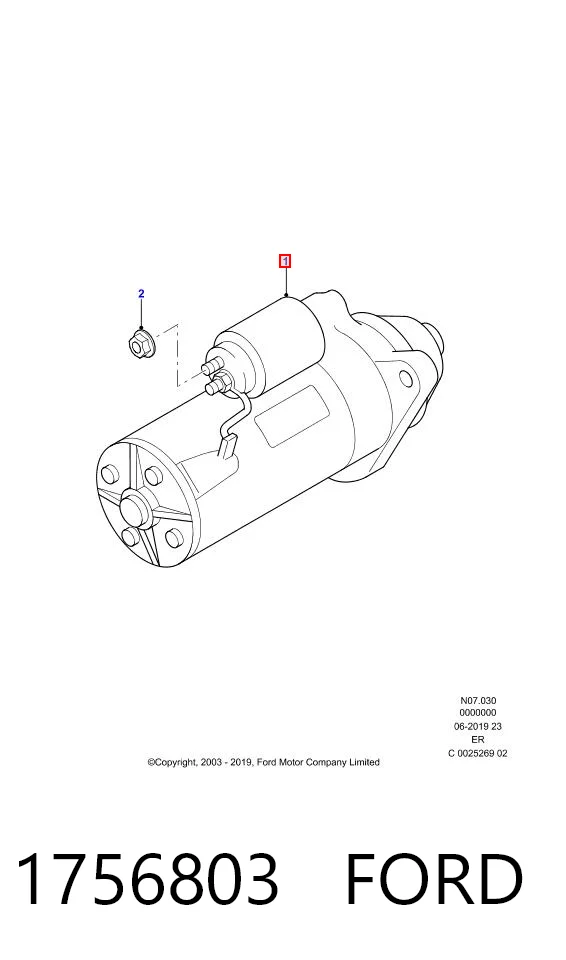 Burro de arranque  Ford 1756803 precio, desde 98,74 EUR