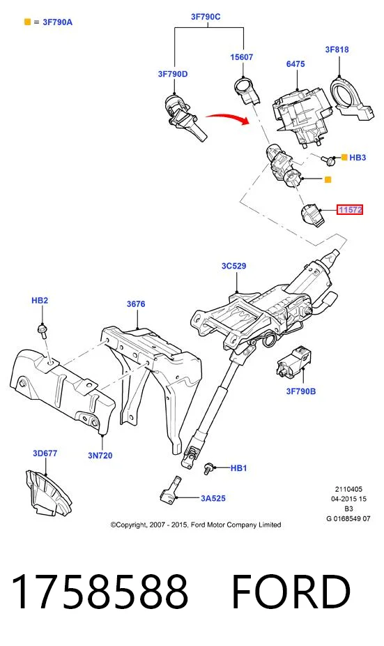 Comprar Conjunto de contactos del interruptor de encendido Ford Fiesta VI CB1 a bajo precio