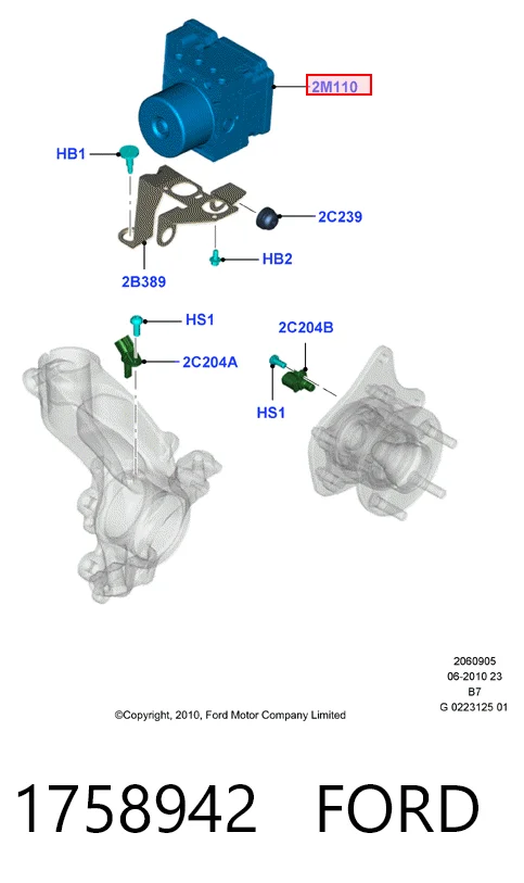 Módulo hidráulico ABS Ford Focus III