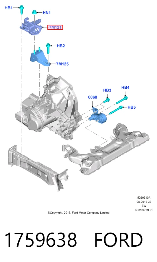 Soporte de motor izquierdo Lemforder 45327