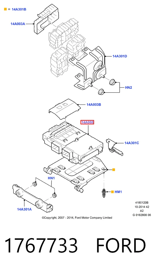 Caja reles Ford Mondeo IV (CA2)