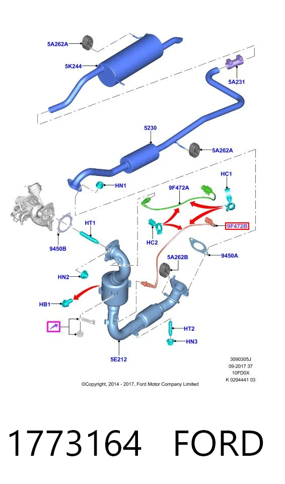 Comprar Sonda Lambda Ford Fiesta VI CB1 a bajo precio