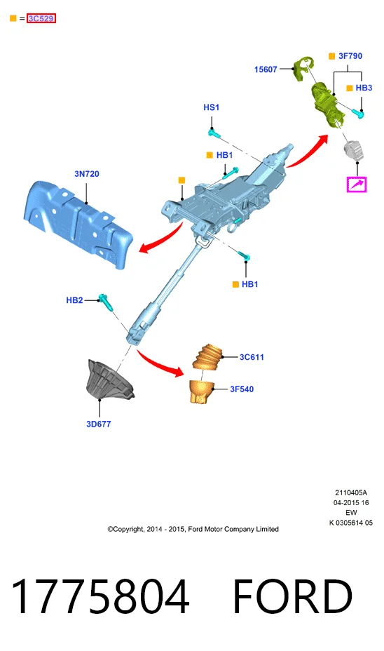 Comprar Columna dirección Ford Focus III CB8