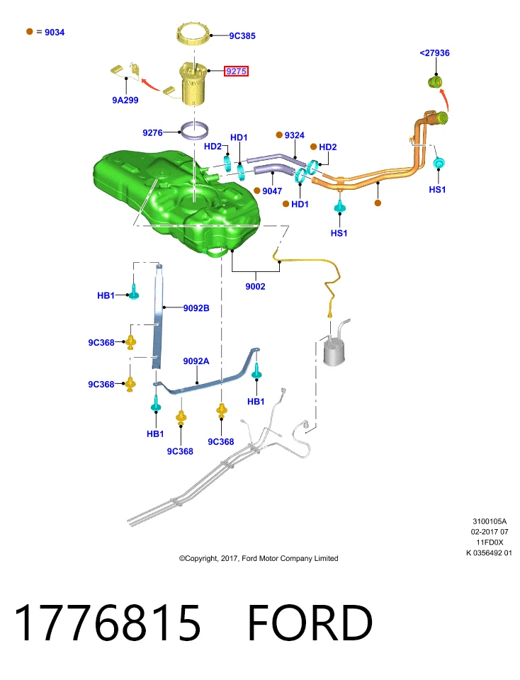 Bomba de combustible Ford Fiesta Mk7
