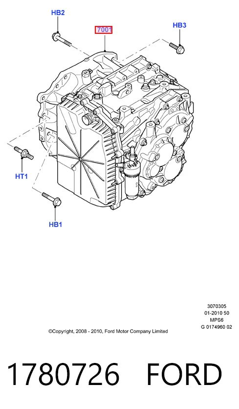 Caja de cambios automática para Ford Mondeo CA2