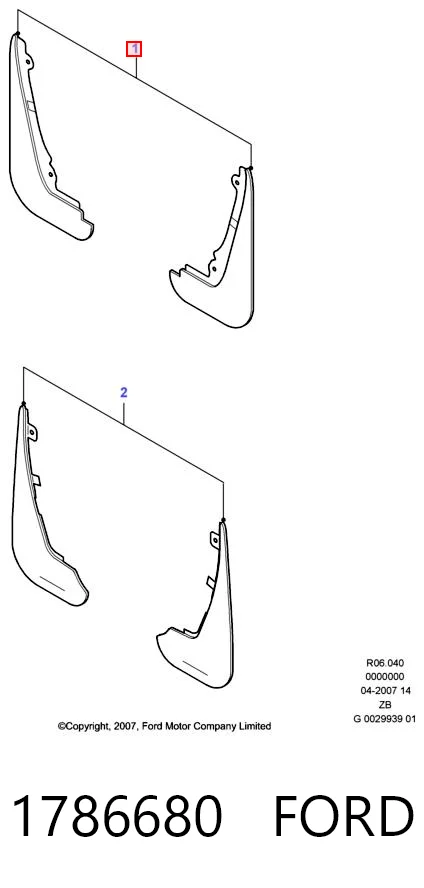 Guardabarros delanteros para Ford Mondeo CA2