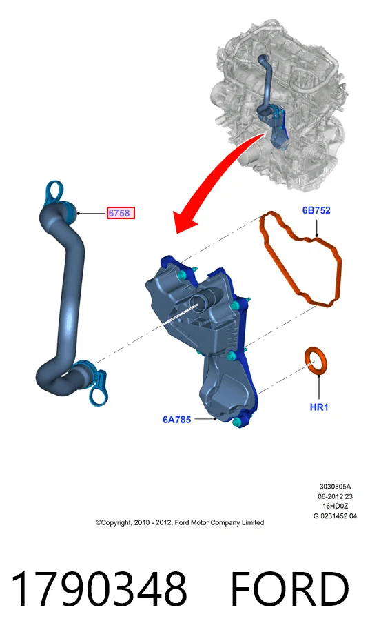 Comprar Tubo de ventilación del cárter Ford Mondeo IV CA2