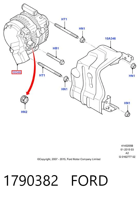 1790382 Ford Alternador de coche