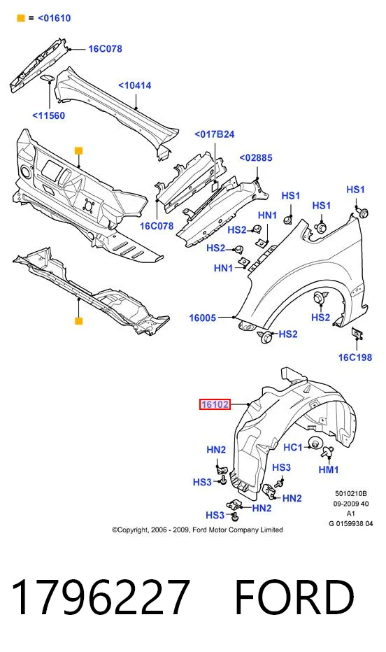 Comprar Paso de rueda delantero derecho Ford Galaxy  WA6 a bajo precio