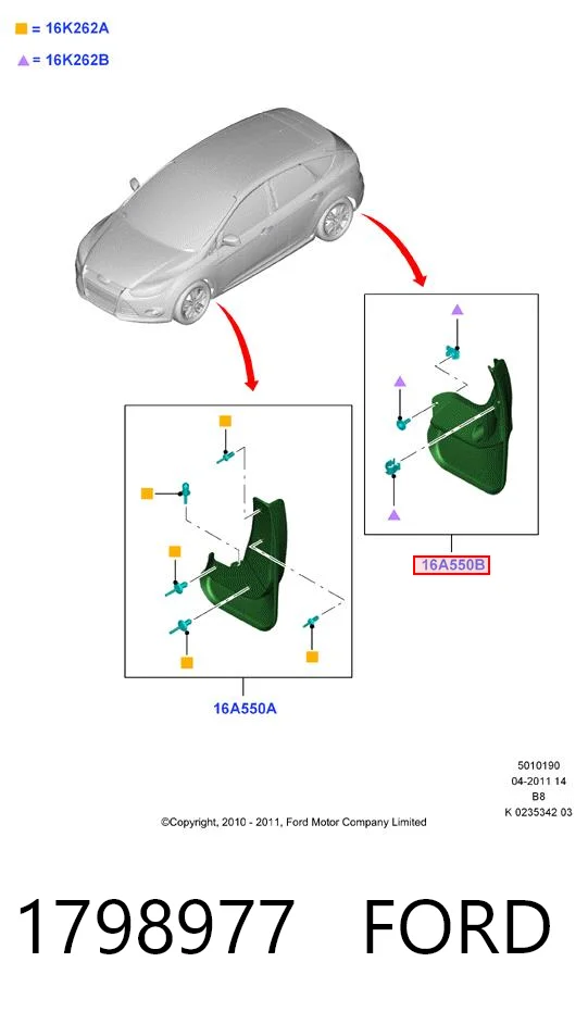 Comprar Juego de faldillas traseras Ford Focus III CB8 a bajo precio
