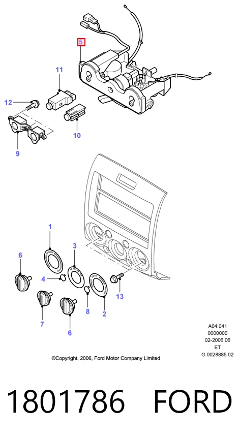 Elemento de control aire acondicionado Ford Ranger  pick-up comprar en España