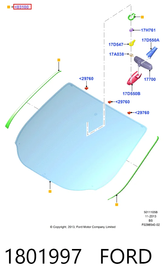 Parabrisas para Ford Kuga CBS