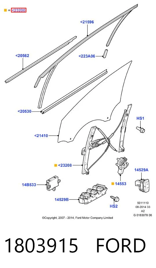1803915 Ford Elevalunas