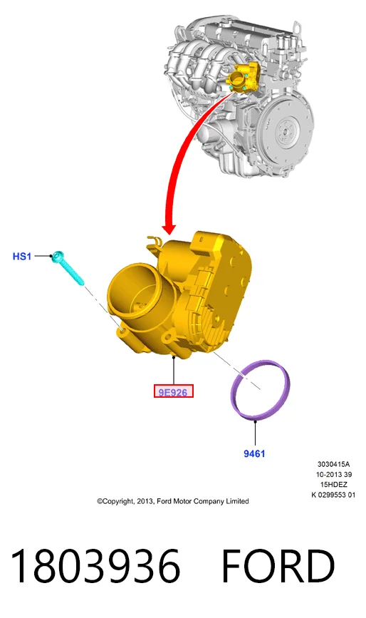 Comprar Cuerpo de mariposa Ford Ka  UK, FK