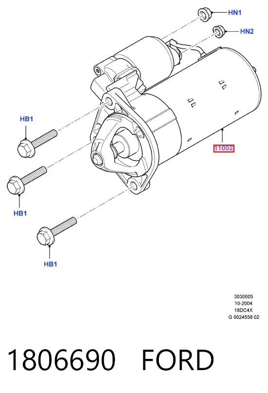 1806690 Ford Arranque motores
