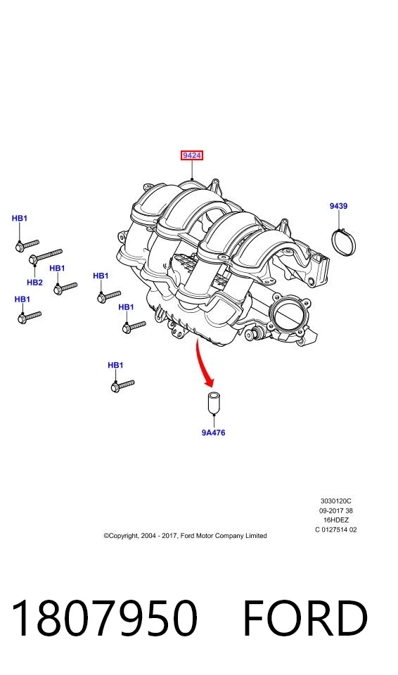 Colectores de admisión para Ford Focus III CB8