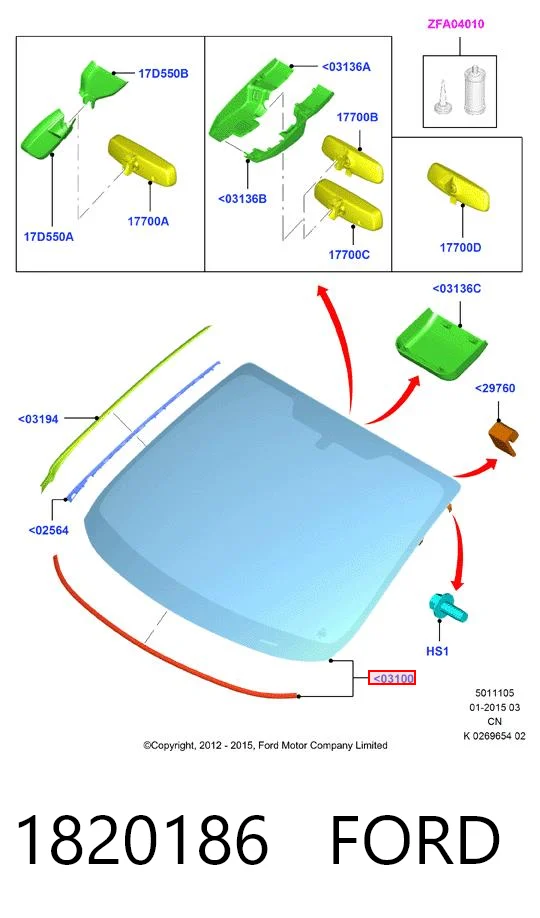 Comprar Parabrisas Ford Fiesta VI CB1 a bajo precio