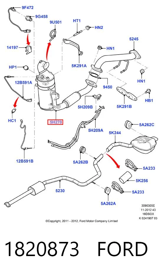 1820873 Ford DPF