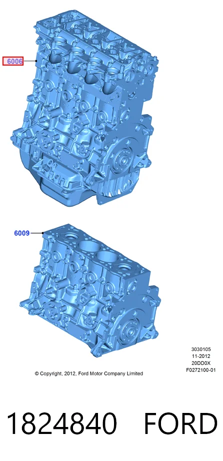 Motor completo para Ford Kuga II CBS