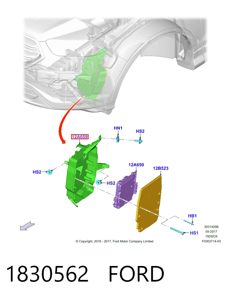  Ford CV6112A659AE precio, desde 27,20 EUR