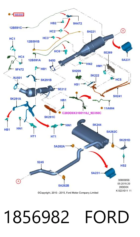 1856982 Ford Inyector AdBlue