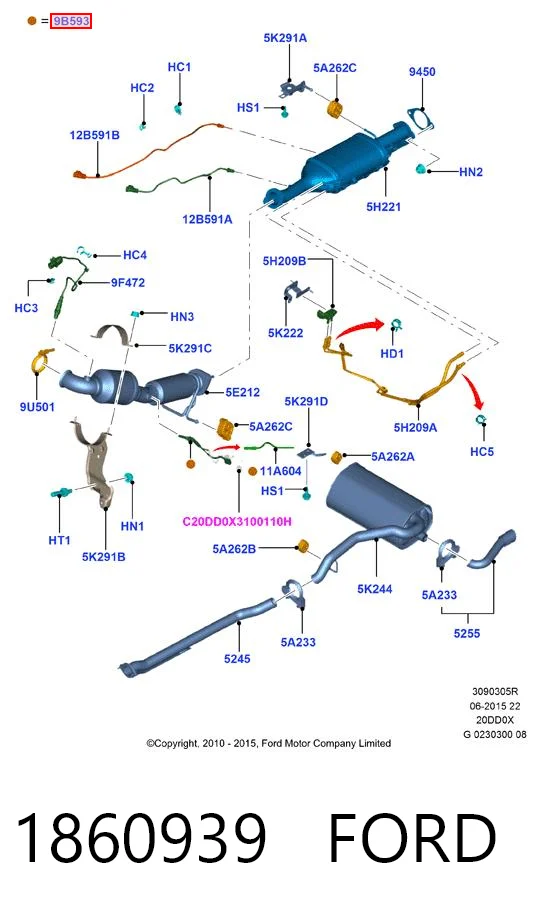 1860939 Ford Inyector AdBlue