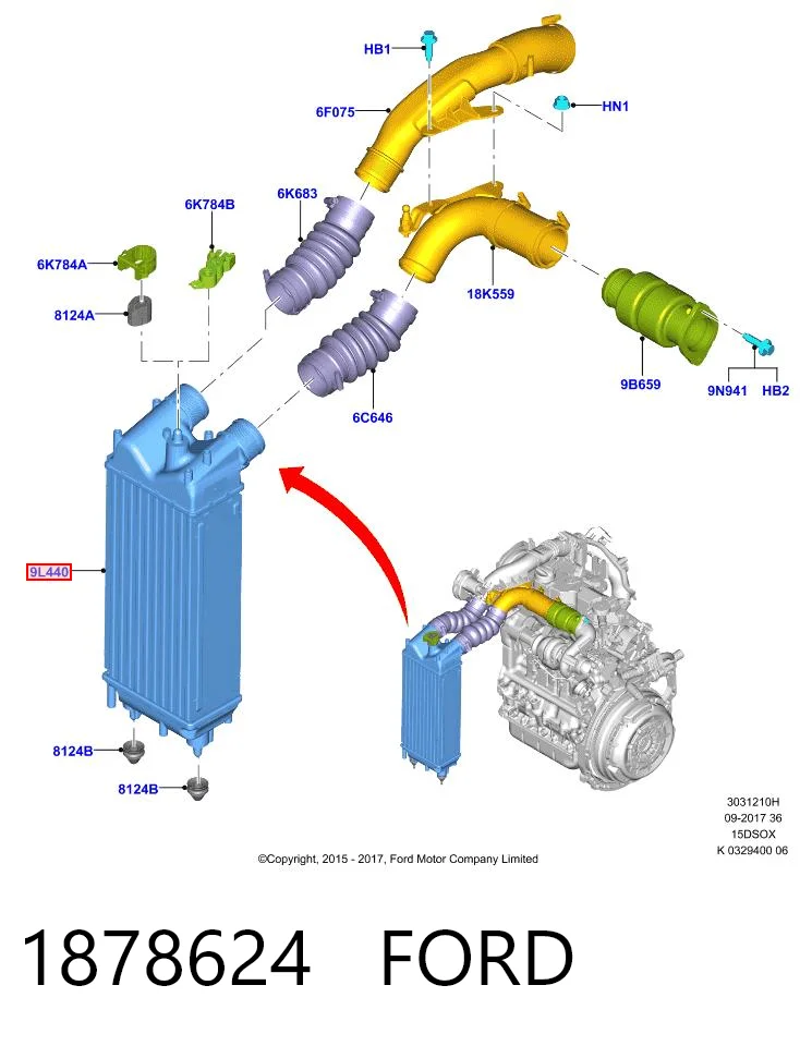 Comprar Turbo intercooler Ka  UK, FK