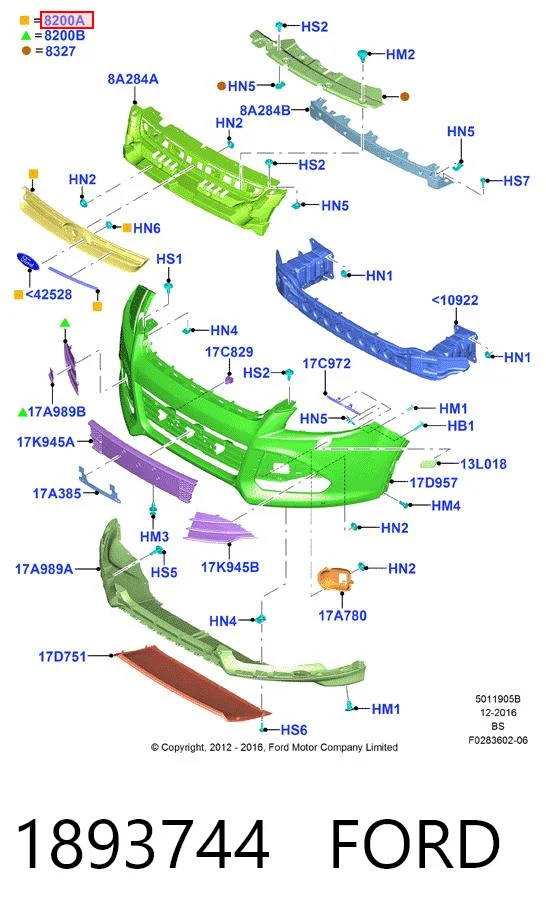  Parrilla Ford Kuga 2