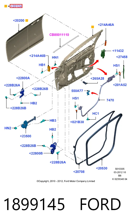 Puerta del conductor Ford Focus III