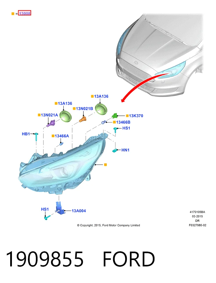 Faros para Ford S-Max  CDR
