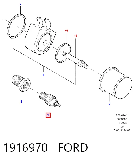  Sensor de presión de aceite Ford Escape 