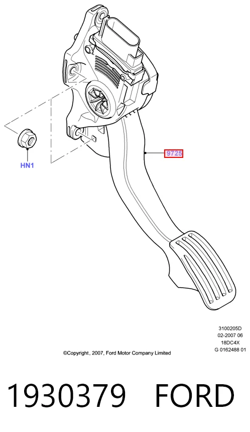 Potenciómetro pedal acelerador Ford Mondeo IV sedán (CA2) (2007 - 2014) precio, desde 34,85 EUR