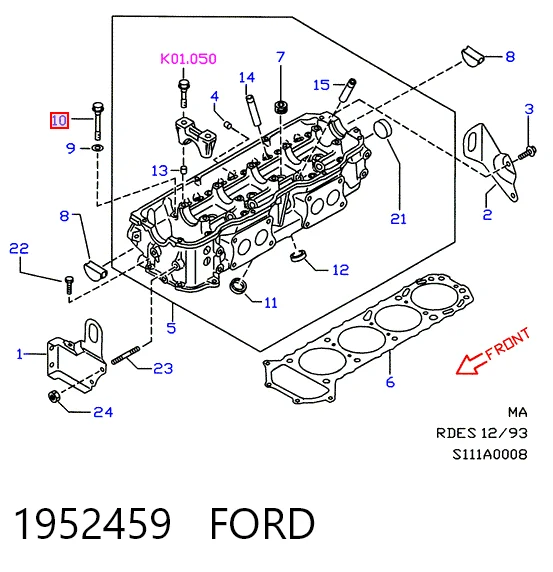 Tornillo culata Ford Maverick (UDS, UNS)