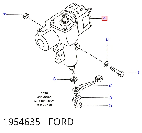KS01001938 Bosch Caja de dirección