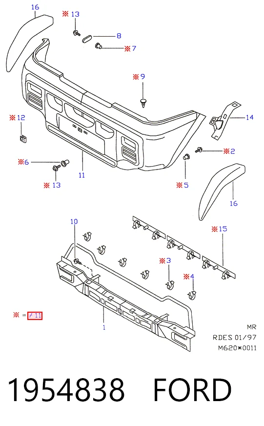 Comprar Parachoques delantero Ford Maverick II 1N2 a bajo precio
