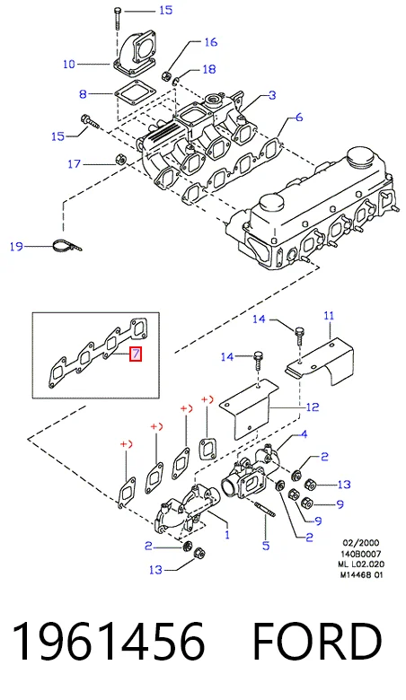 Junta colector escape Nissan Pathfinder 