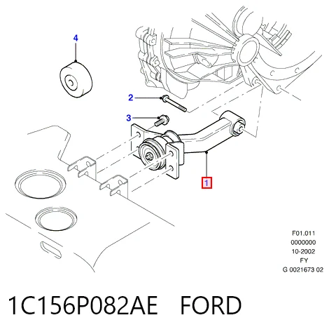 Soporte de motor trasero para Ford Transit V184/5