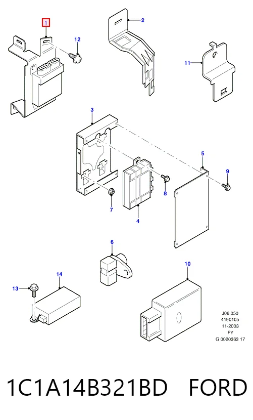 1C1A14B321BD Ford